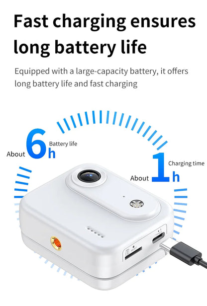 Y360 Action Camera With Flip Screen 4K Ultra HD Recording VLOG-Ready Image Stabilization Wide-Angle Lens Cycling Camera