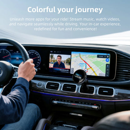 Ai Box 4+64GB 2026 Wireless Android Auto For Apple CarPlay WiFi Plug And Play Adapter Smart AI Box with Youtube Netflix TikTok