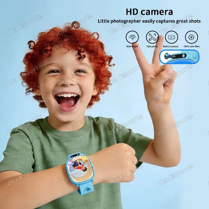 Children's Smart Watch 2026 Camera LED Flashlight Fun Games Stopwatch Calculator Alarm Reminders Boys and Girls Smartwatch HW12