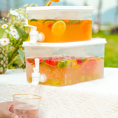 3.5-10L Cold Water Kettle with Faucet Refrigerator Cool Water Bucket Lemonade Bottle Beverage Water Dispenser Drinkware Outdoor