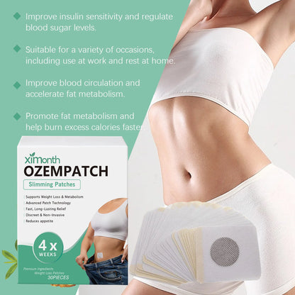 Herbal Navel Patch Promote Metabolism Burn Fat Improve Gastrointestinal Circulation Eliminate Edema Body Detoxification Stickers