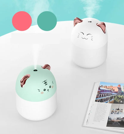 250ml New Desktop Humidifier With Colorful Atmosphere Light Cold Mist Aroma Diffuser Home Bedroom Humidifier Purifies