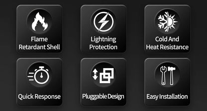 GTRIC House Lightning Surge Protector AC SPD 1P 2P 3P 4P 40KA 60KA 220V 385V AC Protective Low-voltage Arrester Device