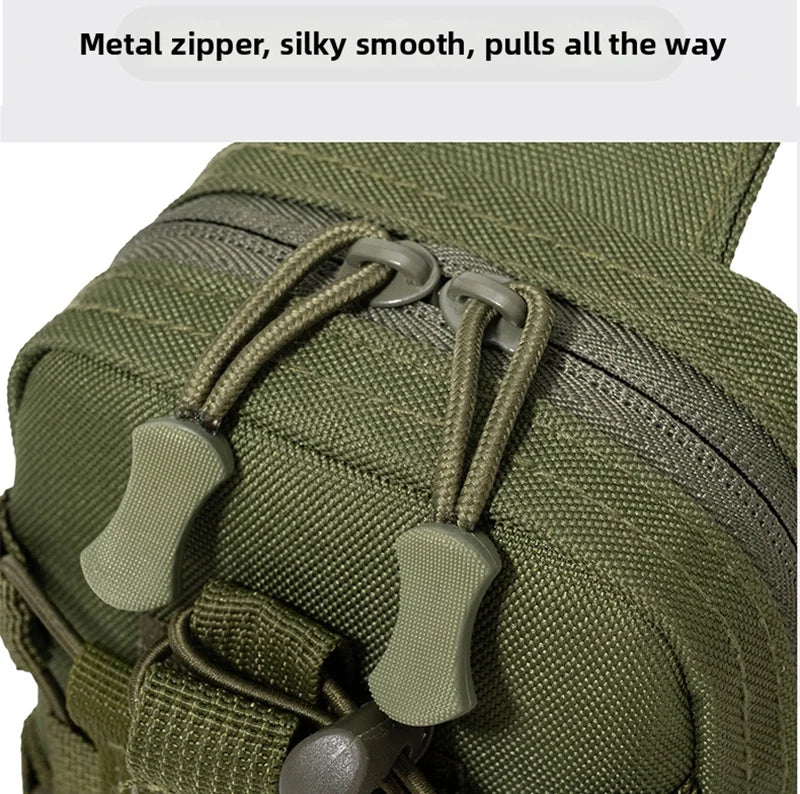 Outdoor Water Bottle Waist Bag Phone Crossbody Storage Pouch Camping Cycling Chest Bag Multifunctional Tactical Chest Bag Men's