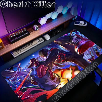 Spider-Man Mouse Pad Laptop HD Anime XXL Keyboard Pad Gamer Cabinet Mousepad PC Gaming Accessories Desk Mat Rubber Big Carpet
