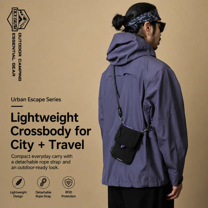 OCEGEAR Crossbody Bag Multifunctional Mini Anti-Theft Credit Cards Phone Shoulder Bag Travel Business Small Sling Purse Bag