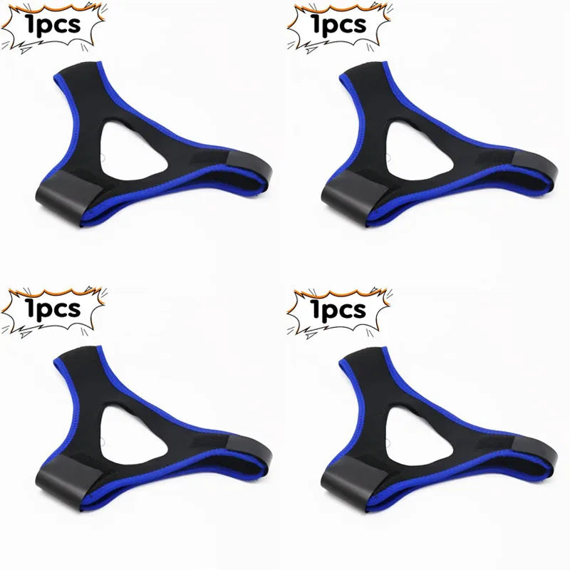 1-4pcs Triangular Chin Strap Anti Snoring Belt Mouth Guard Gifts for Women Men Better Breath Health Snore Stop Bandage Sleep Aid
