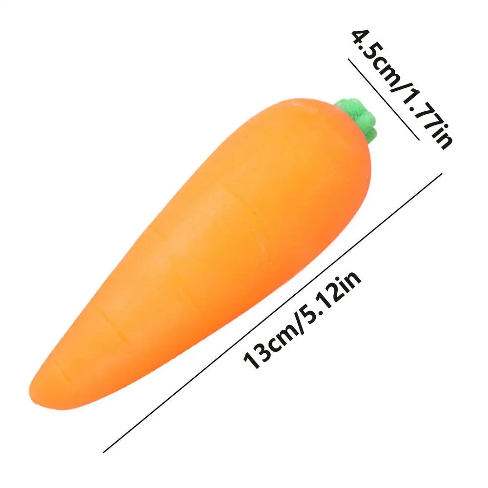 Carrot Vegetable Stress Toy Sensory Toys Squishy Stress Reliefing Pinch Toy Fidget Decompression Sensory Toy for  Adult Gift