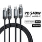 Toocki X111 240W USB C Cable Fast Charging PD3.1 OLED Digital Display Type C to Type C Cable For Macbook iPhone 17 Samsung S25