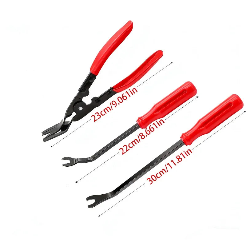 4Pcs Car Clip Pliers Set Fastener Removal Tool, Auto Trim Removal Tool Kit Pry Tool Set Car Door Panel Dashboard Repair Kit.