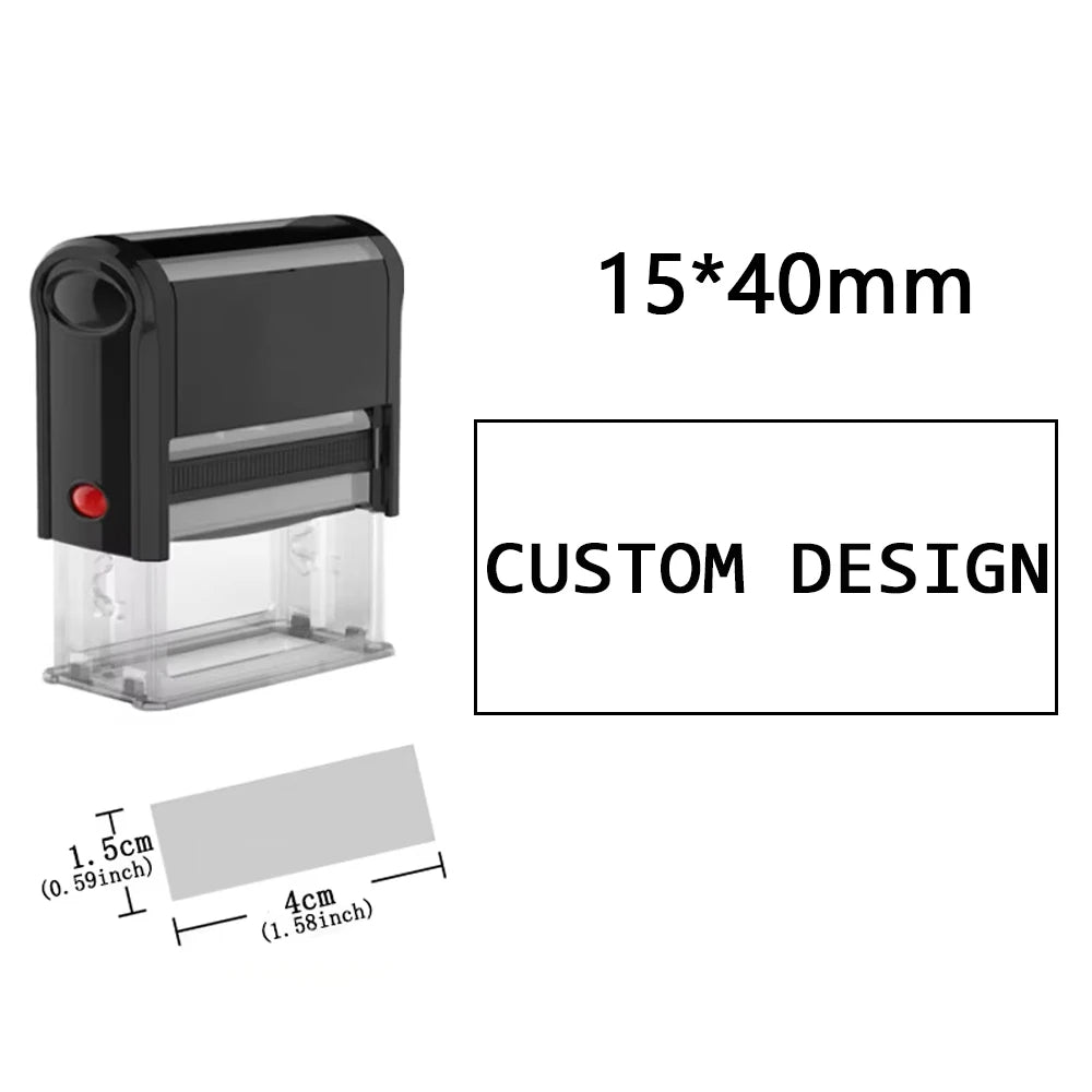 Custom Self-Inking Stamp DIY Rubber Stamp Kit Custom LOGO Personalized Self Inking Business Address Name Number Letter Printing