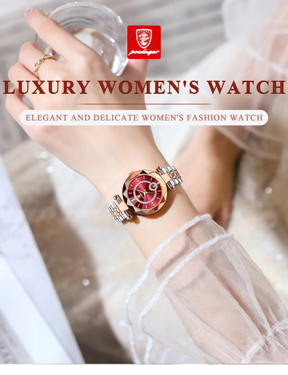 POEDAGAR High Quality Exquisite Wristwatch For Woman Waterproof Stainless Steel Date Quartz Ladies Watch Elegant Women's Watches