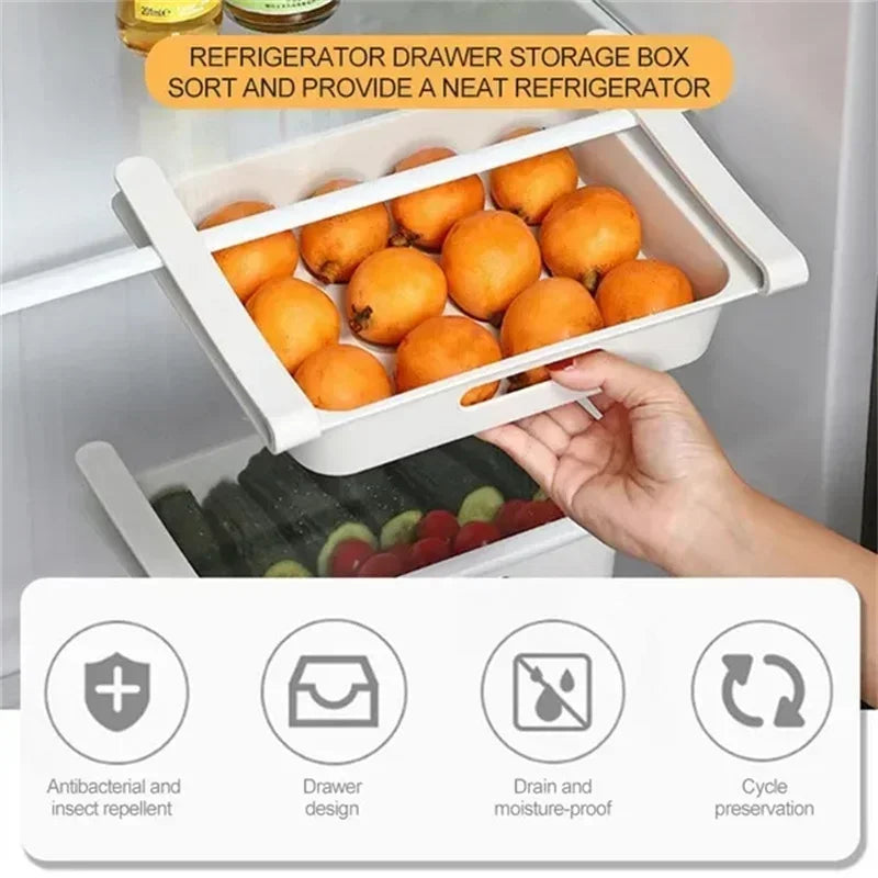 Egg Storage Box Side Door of Refrigerator Storage Organizer Kitchen Reversible Special Egg Storage Tray Kitchen Accessories