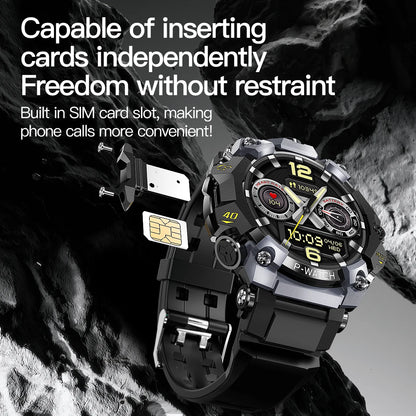 5G Cellular Version Q668 Android 10.0 Smart Watch 1.95inch Amoled 720*720 Smartwatch With 800W Dual Camera GPS WIFI Sim Card
