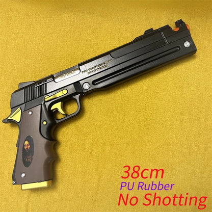 OW Gun Cosplay Angela Ziegler Mercy Angel Shock Gun Prop Weapons Model Safety PU Rubber Model Halloween No Shooting
