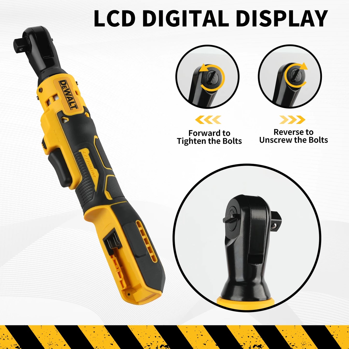 Dewalt DCF512/DCF513 Brushless Ratchet Right Angle Wrench LED Cordless Driver Variable Speed Power Wrench 20V Power Tools