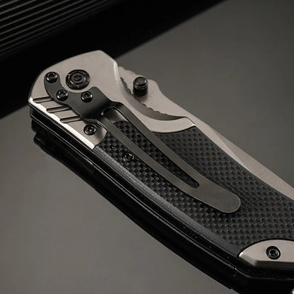 Portable Multifunctional Folding Survival Knife with Sharp Pocket Knife Suitable for Outdoor Camping and Wilderness Survival