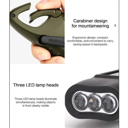 USB Rechargeable LED Multifunctional Strong Light Pocket Keychain Flashlight Waterproof Outdoor Hiking Camping Mini Flashlight