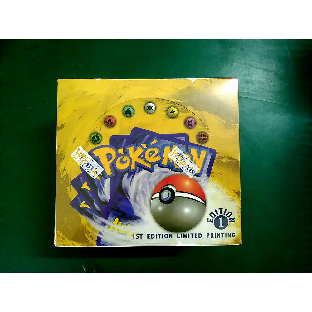 Pokemon Foil 36 Packs 1ST Edition Classic Base Set Proxy Cards PKM Games Board Games Whole Set Card Collection Toys Gifts New