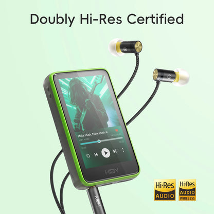 HiBy R1 MiDi HiFi Audio Music Player MP3 USB DAC WiFi Bluetooth 5.1 DSD256 PCM384kHz/32bit X1600E CS43131 MSEB Web Radio 1150mAh