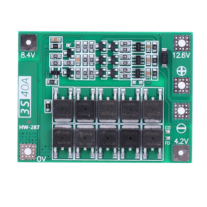 BMS 3S/4S 5A 10A 20A 25A 40A 60A Płytka zabezpieczająca ładowarkę do akumulatorów litowo-jonowych 18650 do wiertarki 12 V z funkcją wzmocnienia/balansu