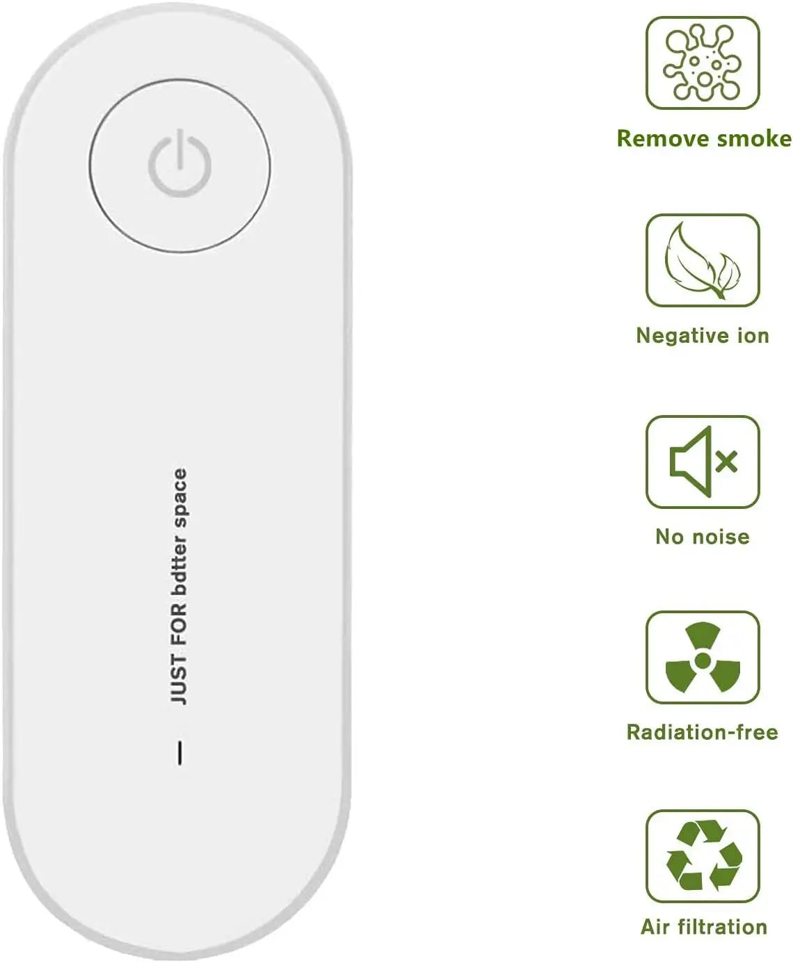 Pure Air - 2 Units- Plug-in Air Purifier,Mini Portable Air Purifier for Home & More Suitable for Bedrooms, Toilets, Living Room,