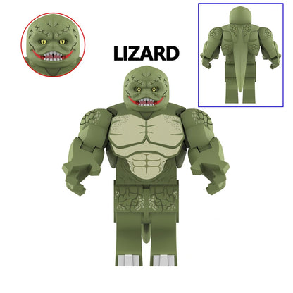 7.5CM Big Size Movable Figure Hulk Lizard Rhino Thing Colossus Hulkbusters Infinity War Model Building Blocks Toys Action Bricks