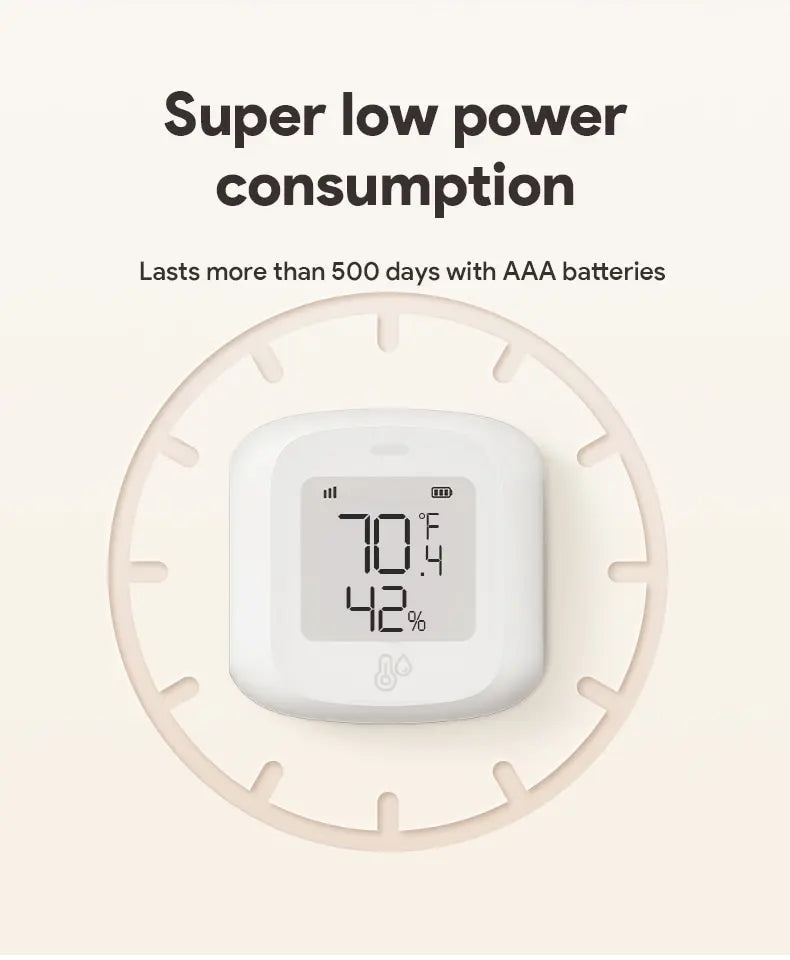 Tuya Smart WiFi/Zigbee Temperature and Humidity Sensor Indoor Hygrometer Thermometer with LCD Display Support Alexa Google Home