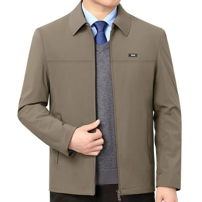 Spring Autumn Men's Jacket Thin Casual Business Jacket Men Office Dress Coat Man Social Jackets for Men Outerwear Black M-XXXL