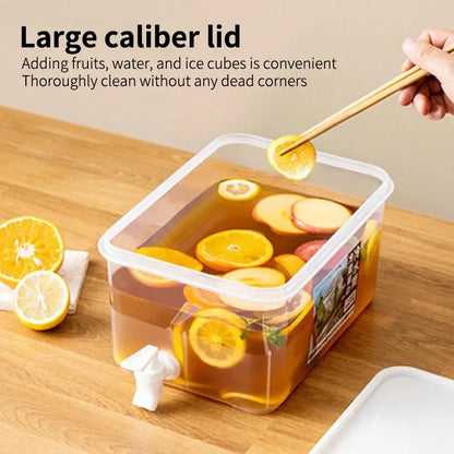 ☭6.5L Large Capacity Cold Water Pitcher Cold Kettle With Faucet In Refrigerator Iced Beverage Dispenser Refrigerator And Spigot