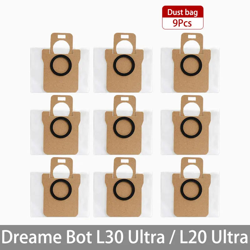 Dreame Bot L30 Ultra L20 Ultra Robot Vacuum Spare Parts Consumables Main Side Brush Hepa Filter Mop Cloth Dust Bag Accessories