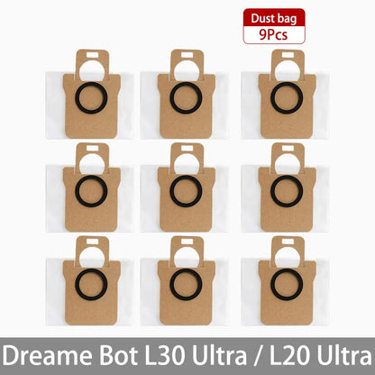 Dreame Bot L30 Ultra L20 Ultra Robot Vacuum Spare Parts Consumables Main Side Brush Hepa Filter Mop Cloth Dust Bag Accessories