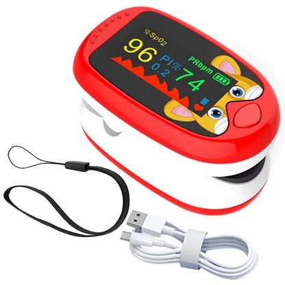 USB Pediatric Oximeter Finger Blood Oxygen Monitor for Children Pulse Oximeter OLED Digital Oximetro Home Medical
