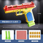 SIG17 Hanging Toy Gun Continuous Firing Building Block Pistol Shell Throwing Airsoft Blowback Toy Outdoor Shooting for Children