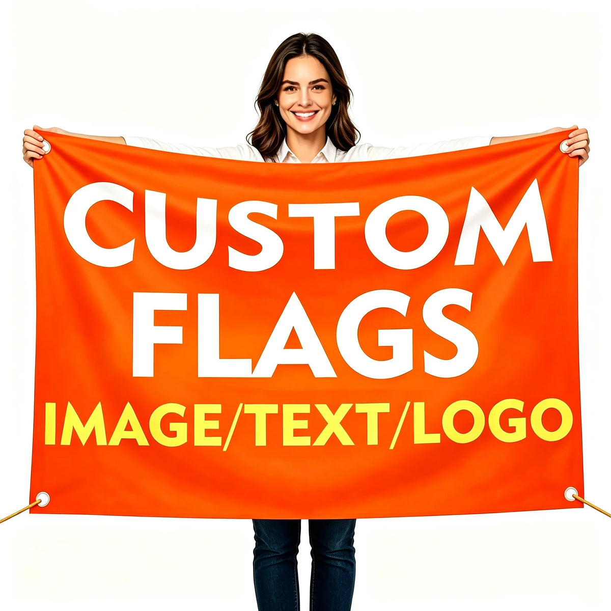 Personalized Custom Flag Customize Your Own Photo Logo Text Polyester Hanging Banner In &Outdoor Bedroom Garden Party Wall Decor