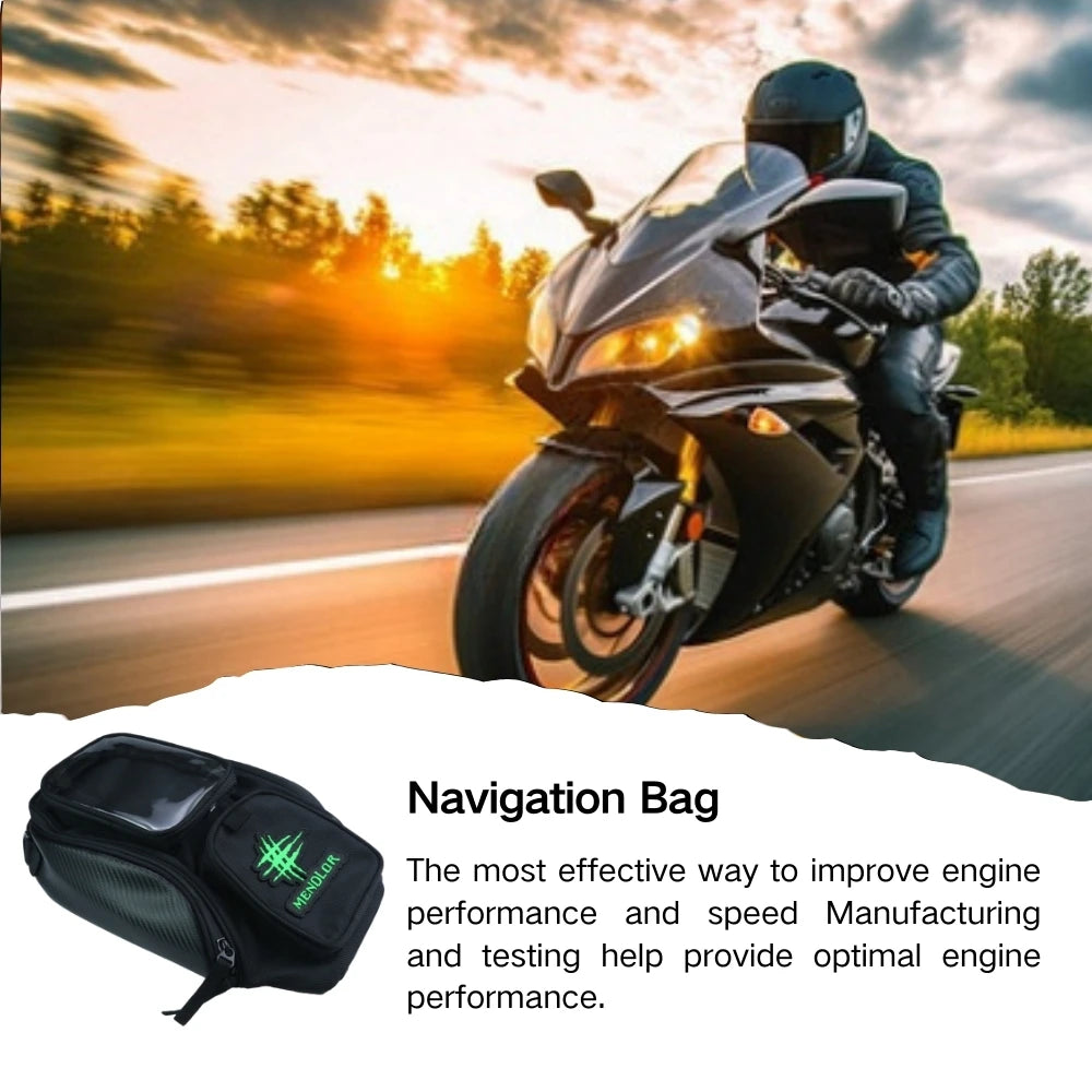 Motorcycle Tank Bag Waterproof Wear-Resistant Universal Motorbike Storage Backpack With Touch Screen Phone Pocket For Ridin