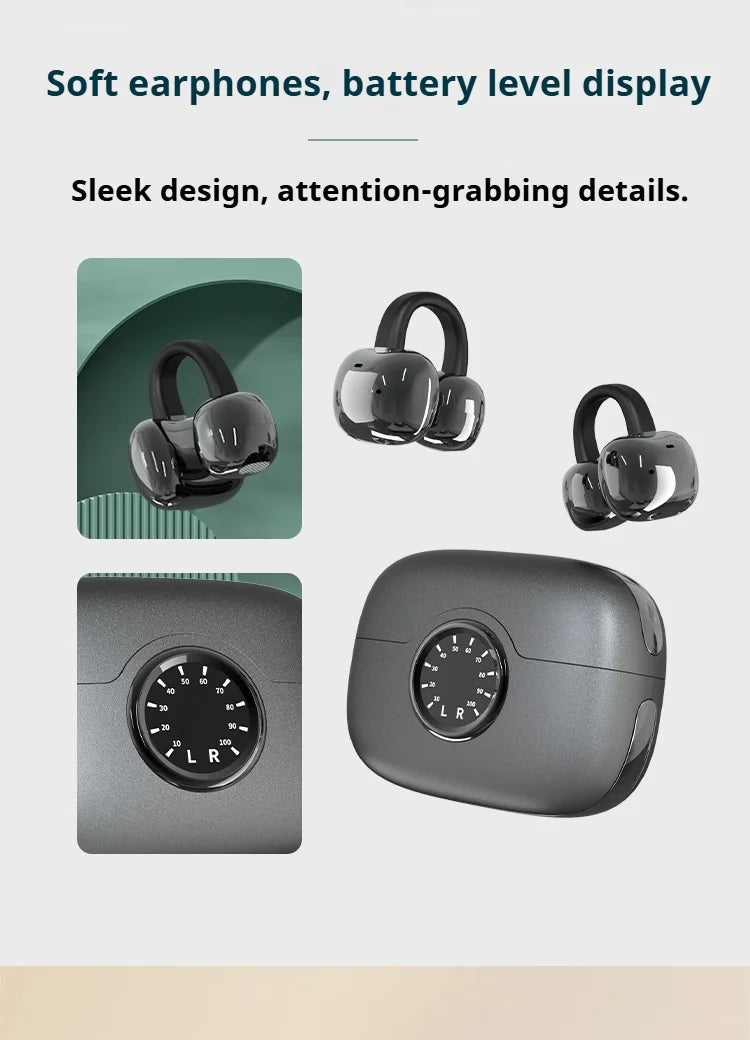 A80 Newest AI Translation Headphones Wireless Bluetooth 6.0 Earbuds 164 Languages Real-Time Translator Noise Cancelling