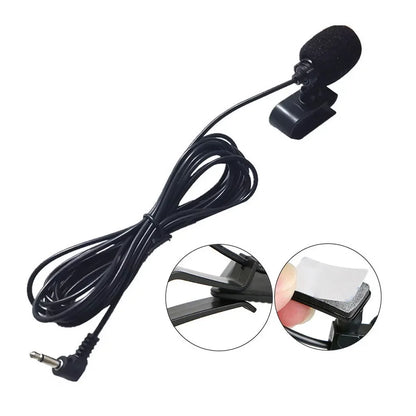 Car Audio Microphone Radio 3.5MM Microphone Plug Wired Mic 3m Cable for Bluetooth-compatible Pioneer Stereo Receiver PC Auto DVD