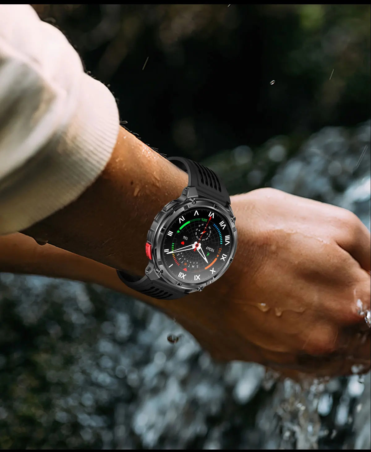 2026 New T-REX3 1100mAh Battery SmartWatch 10ATM Waterproof Compass Altitude HD Bluetooth call Sports Flashlight Smart Watch Men