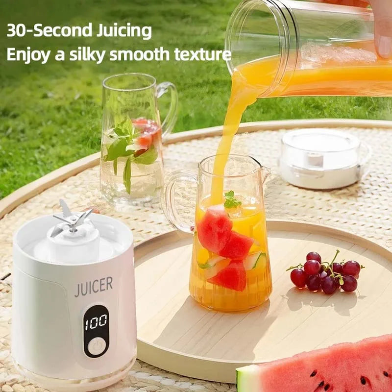Hot Sale Portable USB Electric Juicer Blender Self-Cleaning Waterproof Mini Smoothie Maker for Home RV Travel Outdoor