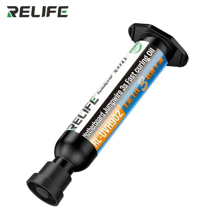 RELIFE RL-UVH902 3 Seconds Quick Drying Oil for Mobile Phone Motherboard BGA PCB Flying Line UV Repair Quick Curing Oil Tool