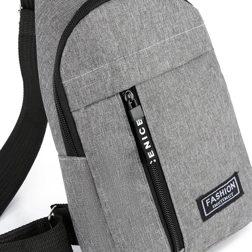 Men's Crossbody Bag Single Shoulder New Trend Chest Bag Fashionable and Portable Men Shoulder Bag