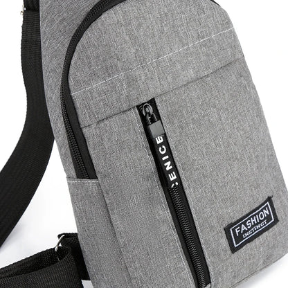 Men's Crossbody Bag Single Shoulder New Trend Chest Bag Fashionable and Portable Men Shoulder Bag