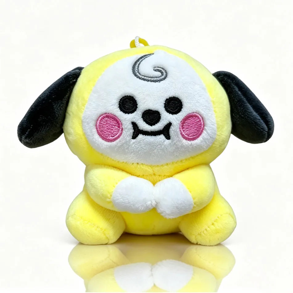 B-T-21 Plush Doll Keychain Koay Shooky Mang Cooky Cute Stuffed Pendant Backpack Ornament Gift for Fans Bag Decor