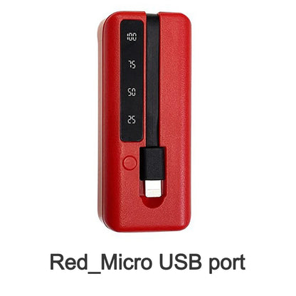 1*18650/18700/20700/21700 Battery Charger Type-C USB Ports Power Bank Case DIY Shell Kit Cell Phones Powerbank Box with Cable