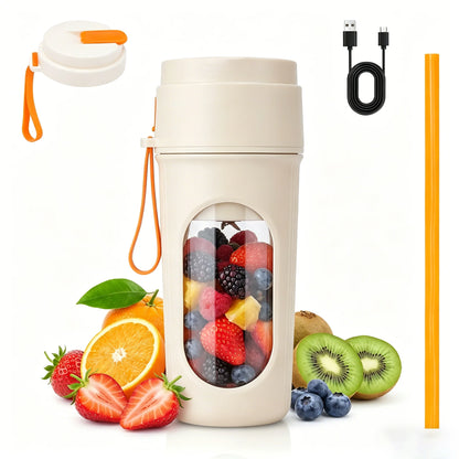 450ML Portable Electric Juicer Multifunctional Wireless Blender USB Rechargeable Ice Crusher Small Juice Cup Mixer Machine