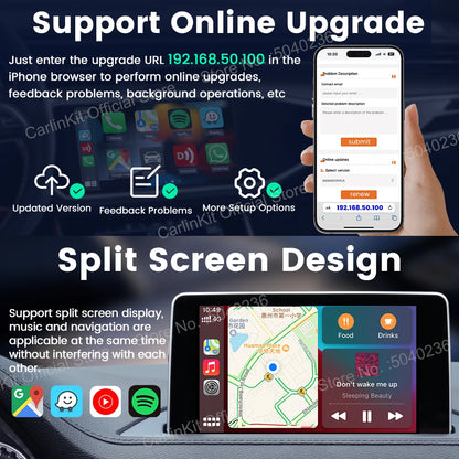 Mini 5 Pro CarlinKit 5.0 Wireless CarPlay Dongle Wireless Android Auto Adapter AI Smart Box Car Intelligent Systems For OEM Car