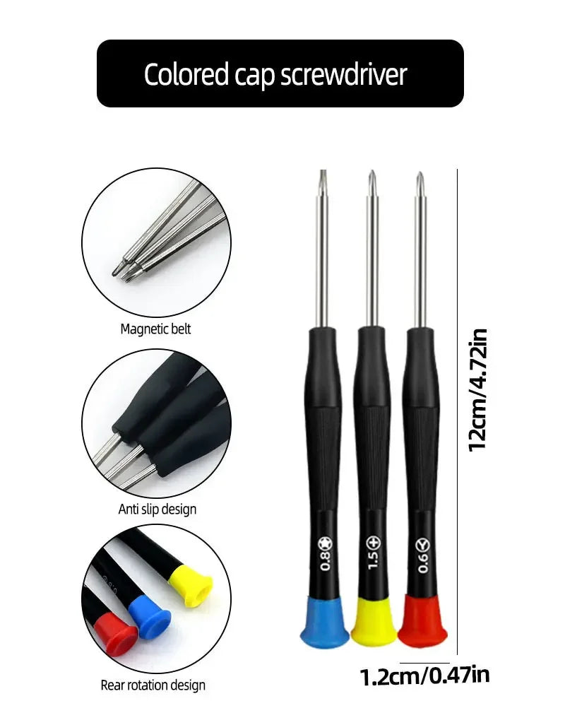 Precision Screwdriver Kit for Mobile Phone Laptop Tablet - Electronic Repair & Cleaning Disassembly Tool