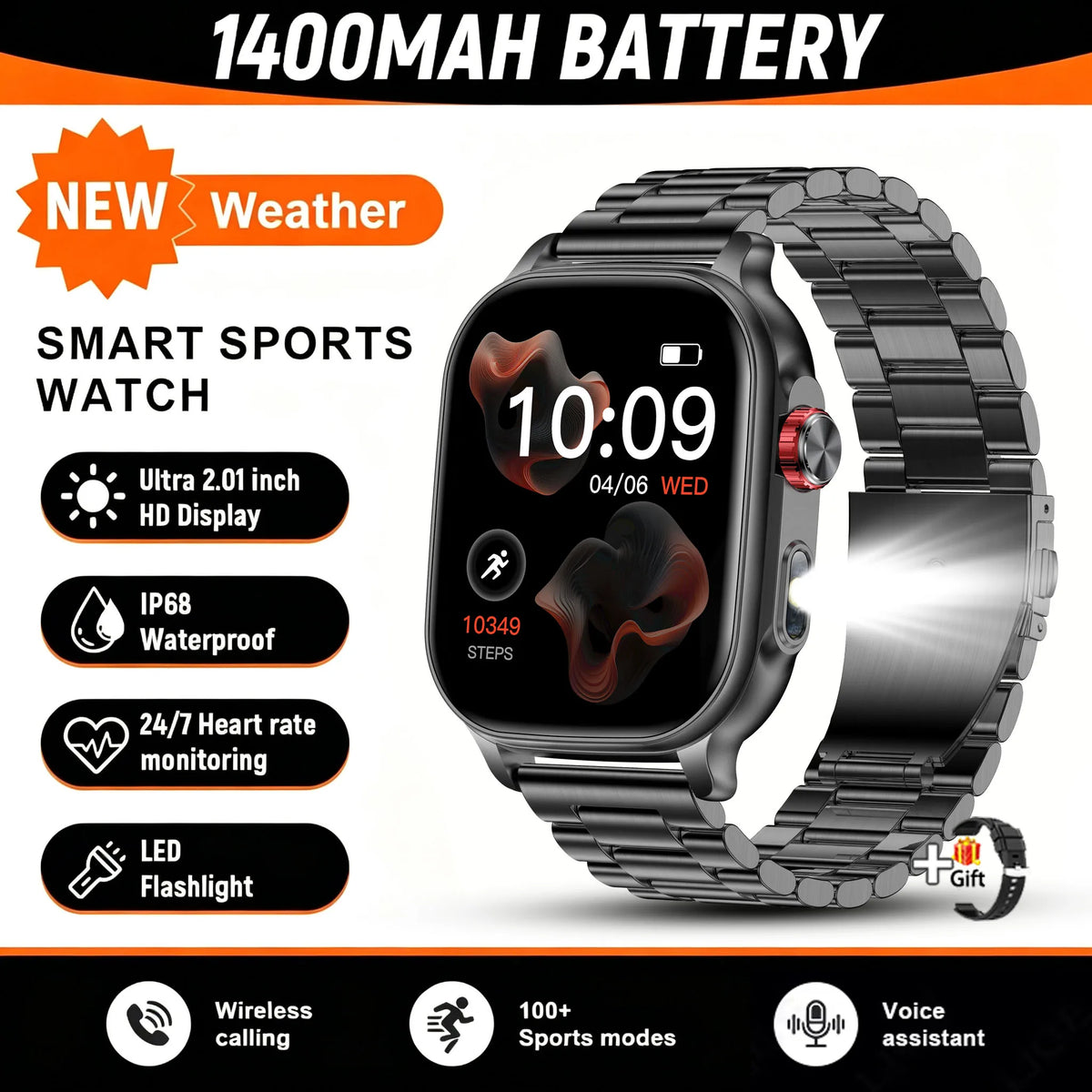 2026 New Amazfit Bip 6 Smartwatch Women Sports IP68 Waterproof Built-in 24H Heart Rate Bluetooth Call Ladies Fashion Smartwatch
