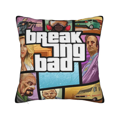 Saul Goodman Actor Square Pillow Case Breaking Bad Cushion Covers Customized Zippered Decorative Pillowcase for Sofa 40*40cm